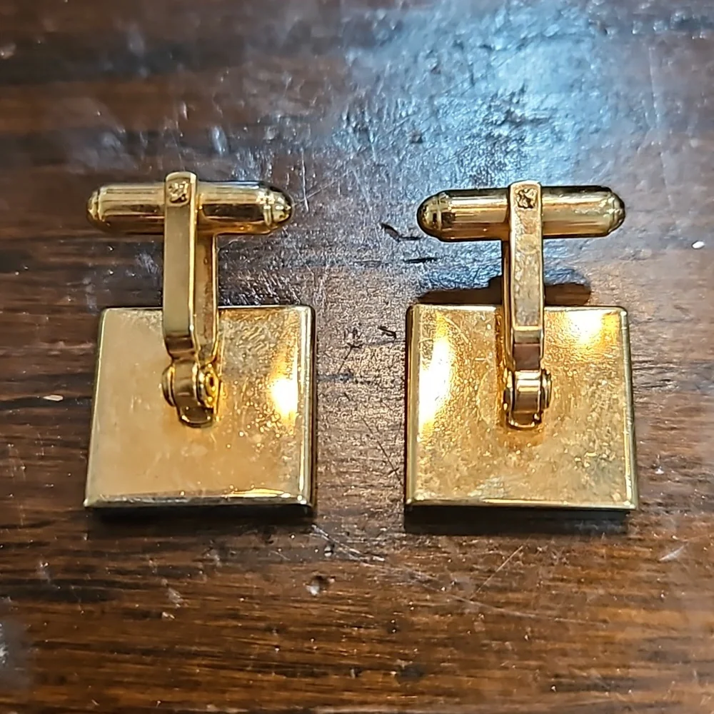 MENS CUFFLINKS‎ Horizontal Inlaid Colors French Cuffs